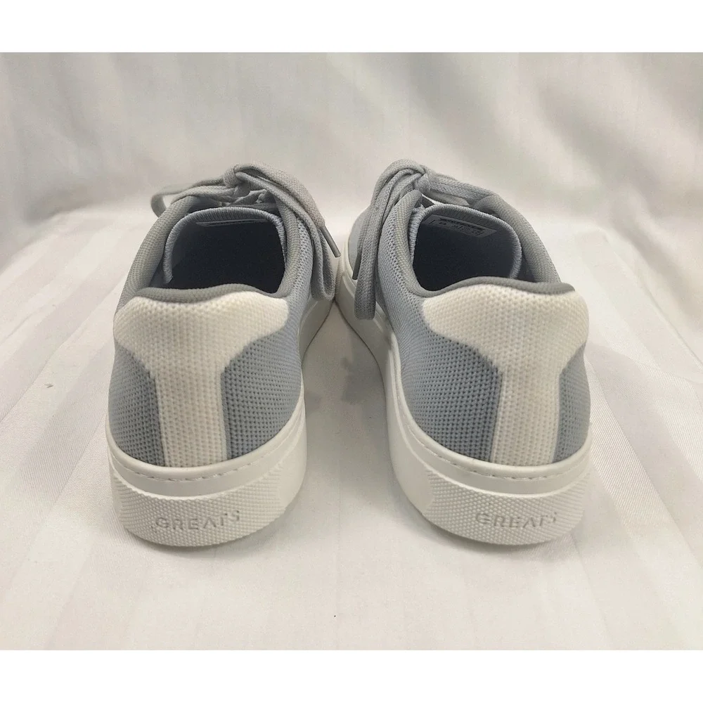 Greats Royale Knit Mens Grey Low‎ Top Sneakers Size 8 Recycled Knit Shoes